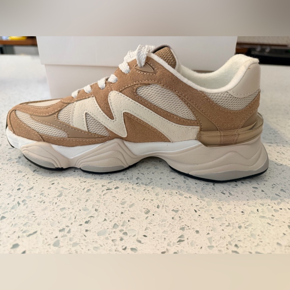 Steve Madden SEBI Sneakers Taupe Multi Size 7 NIB Trendy Casual Sneaker - Picture 6 of 10